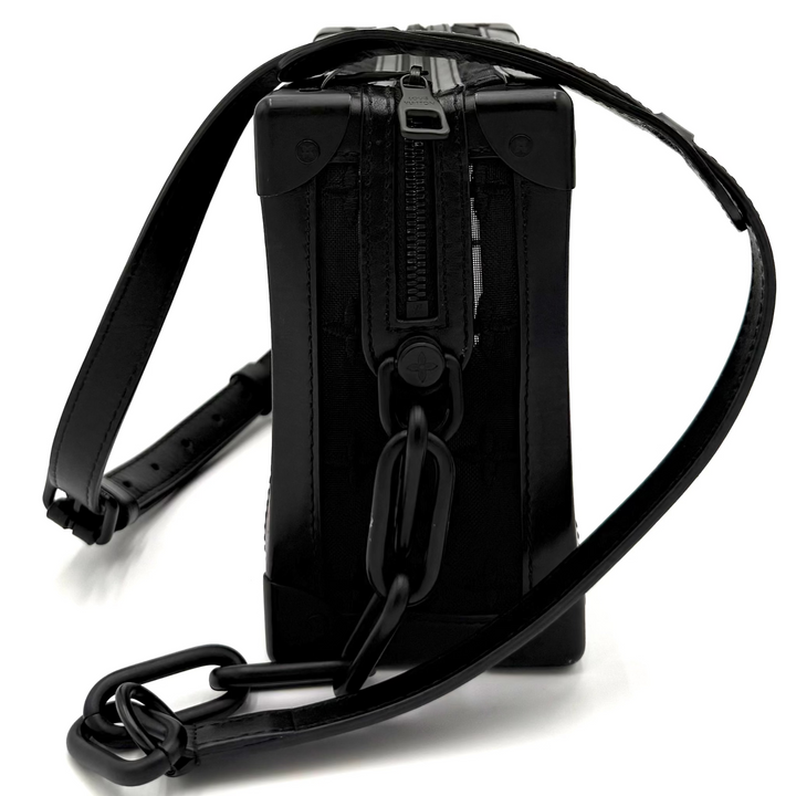 Soft Trunk Monogram in Black Mesh
