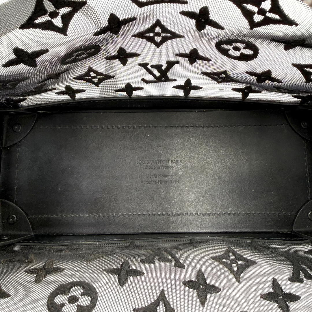 Soft Trunk Monogram in Black Mesh