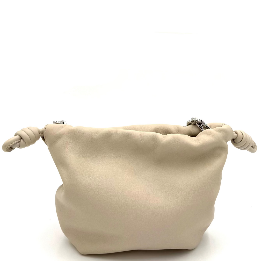 Mellow Nappa Leather Flamenco Knot Clutch