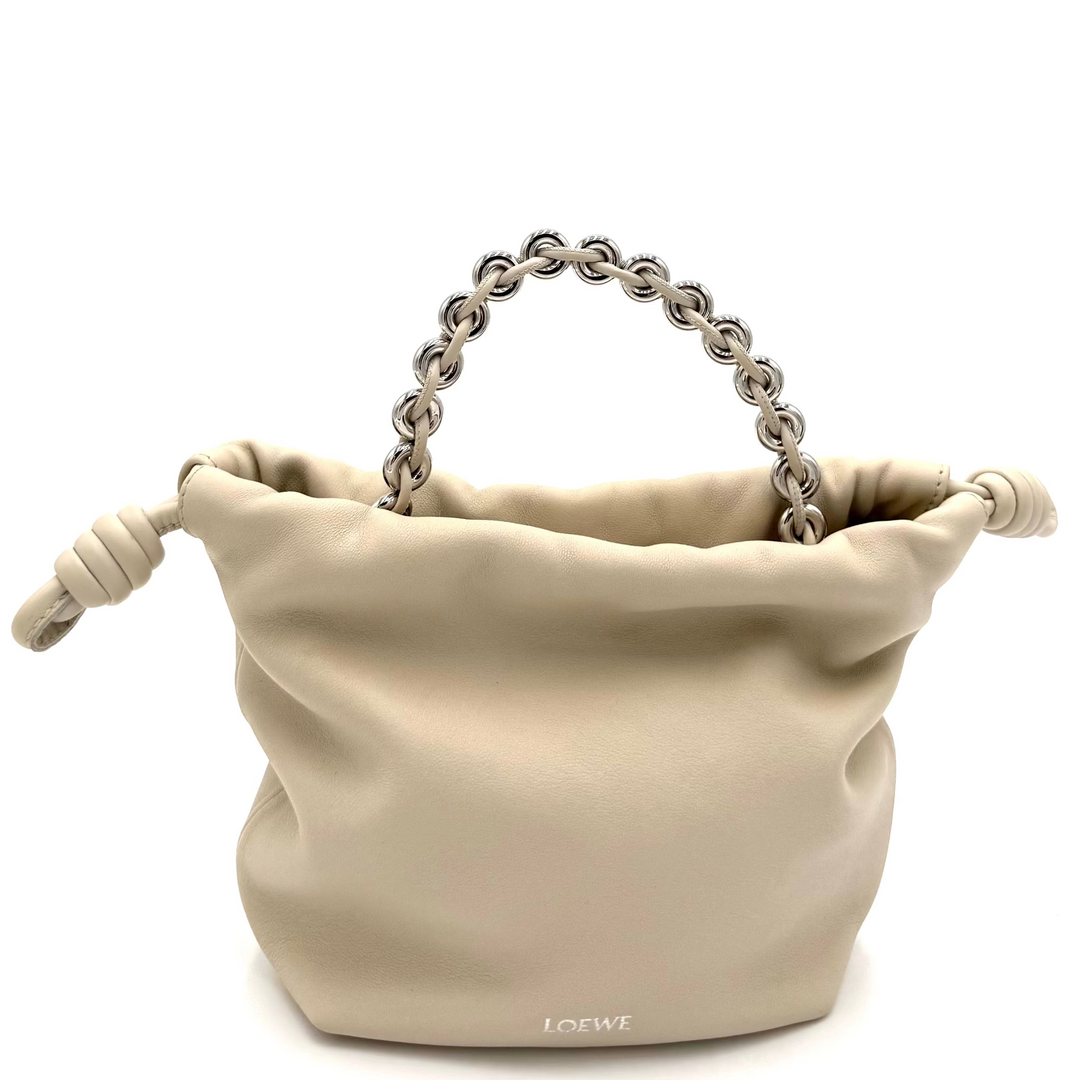Mellow Nappa Leather Flamenco Knot Clutch