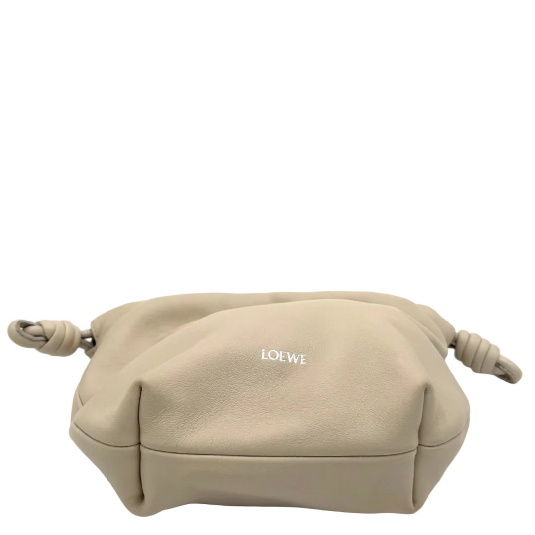 Mellow Nappa Leather Flamenco Knot Clutch