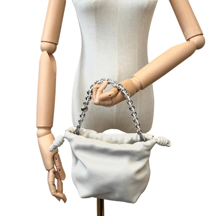 Mellow Nappa Leather Flamenco Knot Clutch