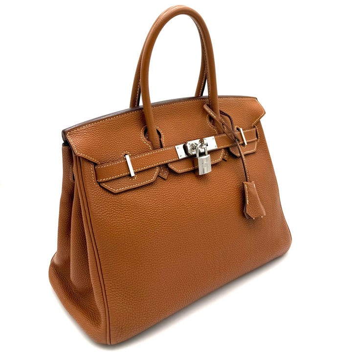 Gold Birkin 30 in Togo Leather With Palladium Hardware