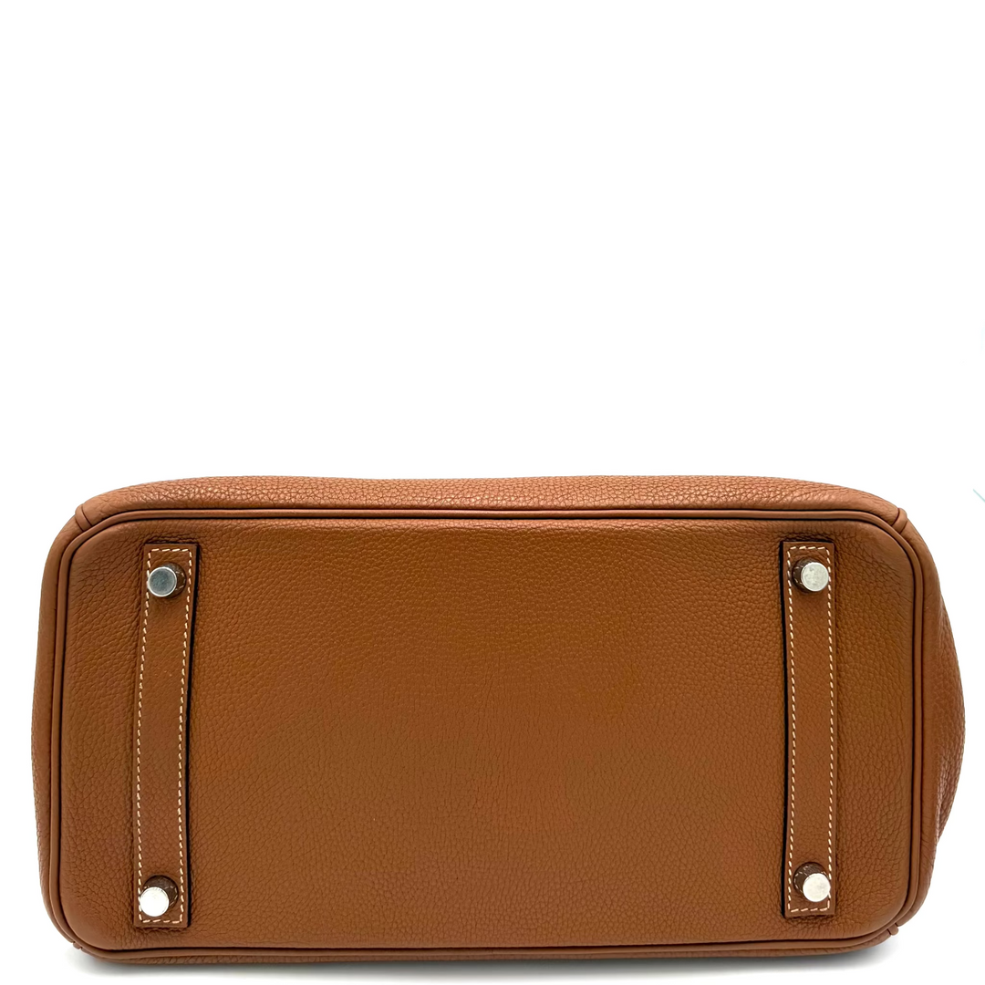 Gold Birkin 30 in Togo Leather With Palladium Hardware