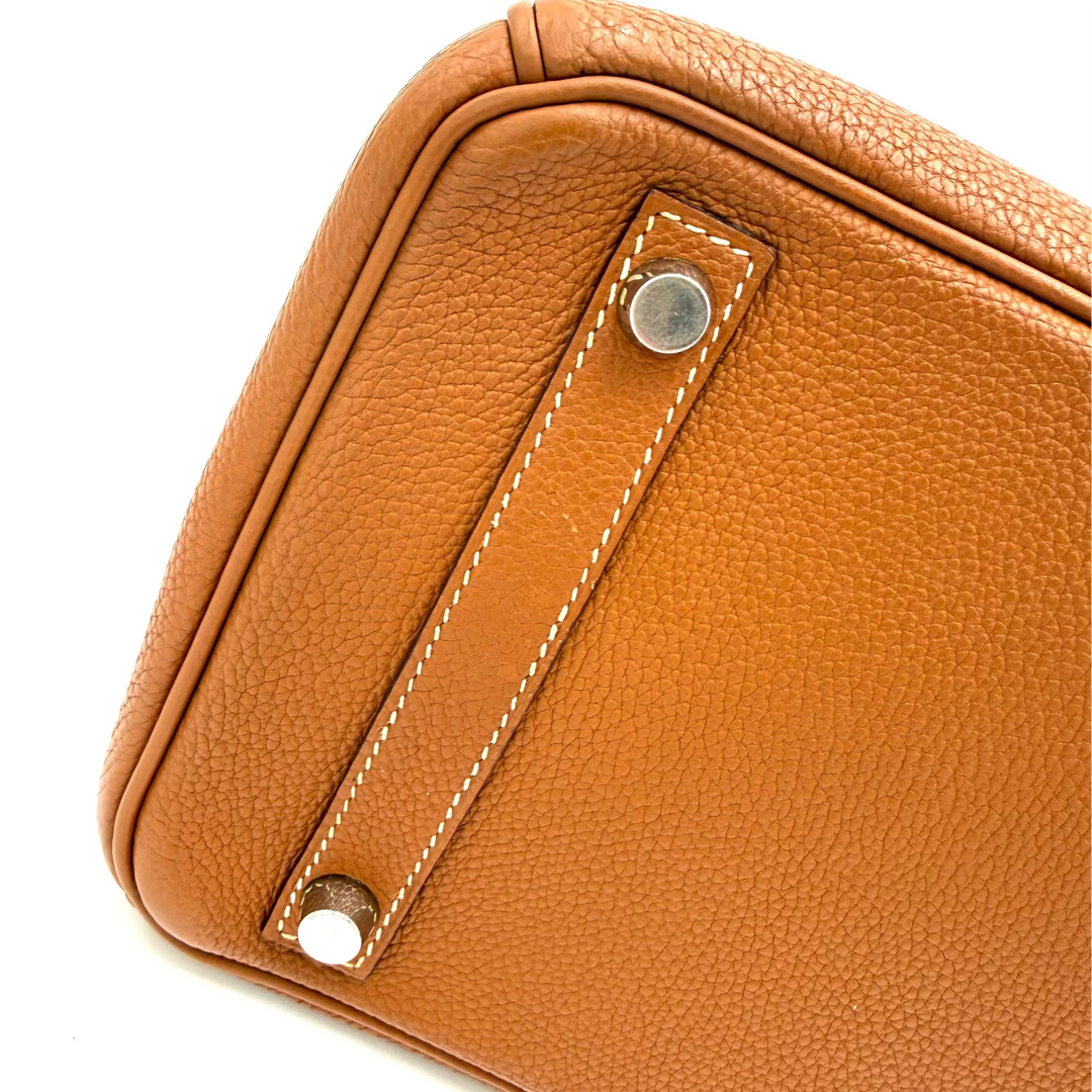 Gold Birkin 30 in Togo Leather With Palladium Hardware