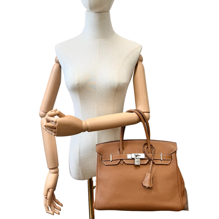 Gold Birkin 30 in Togo Leather With Palladium Hardware