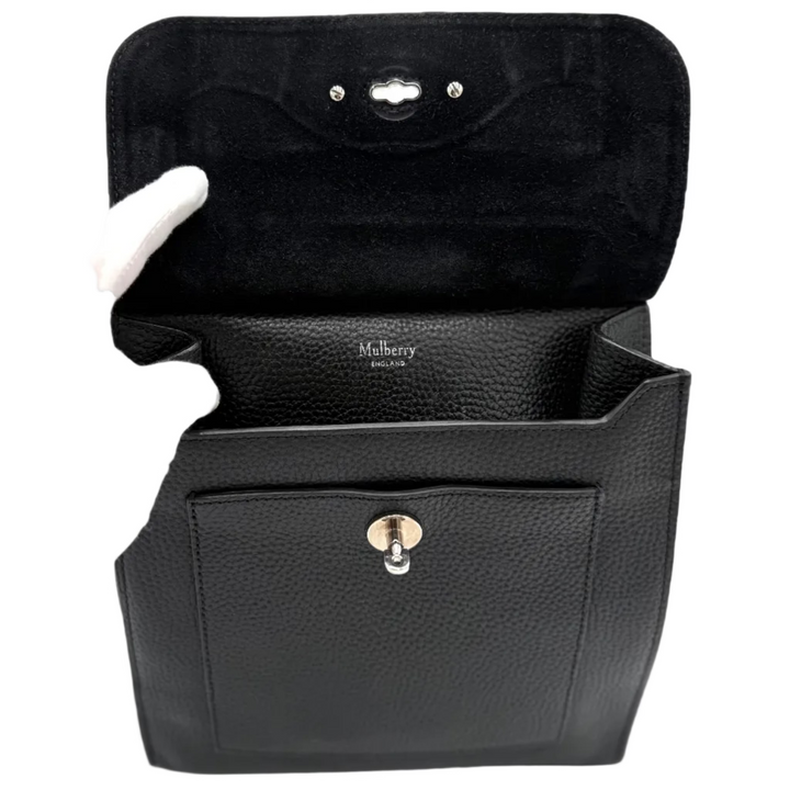 Black Leather Messenger Bag