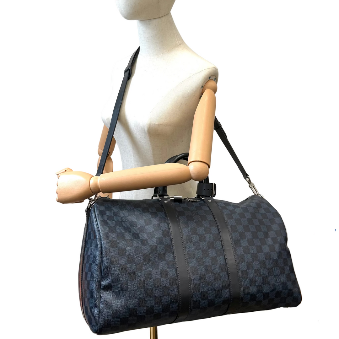 Damier Cobalt Keepall Bandouliere 45