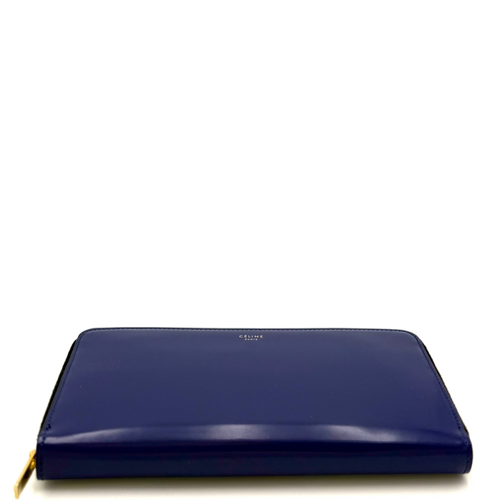 Cobalt Coated Leather Continental Wallet