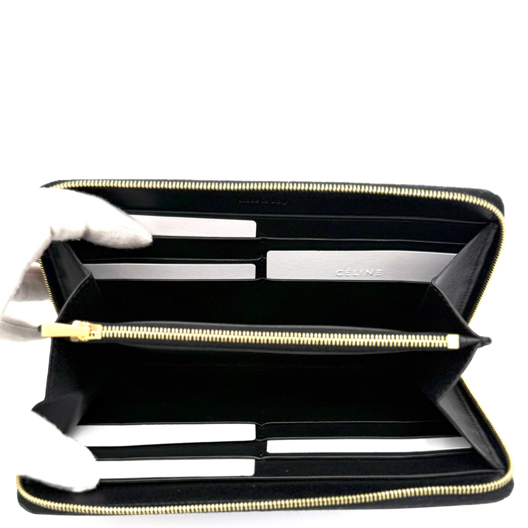 Cobalt Coated Leather Continental Wallet
