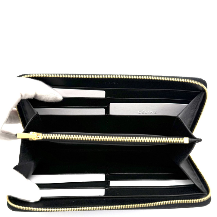 Cobalt Coated Leather Continental Wallet