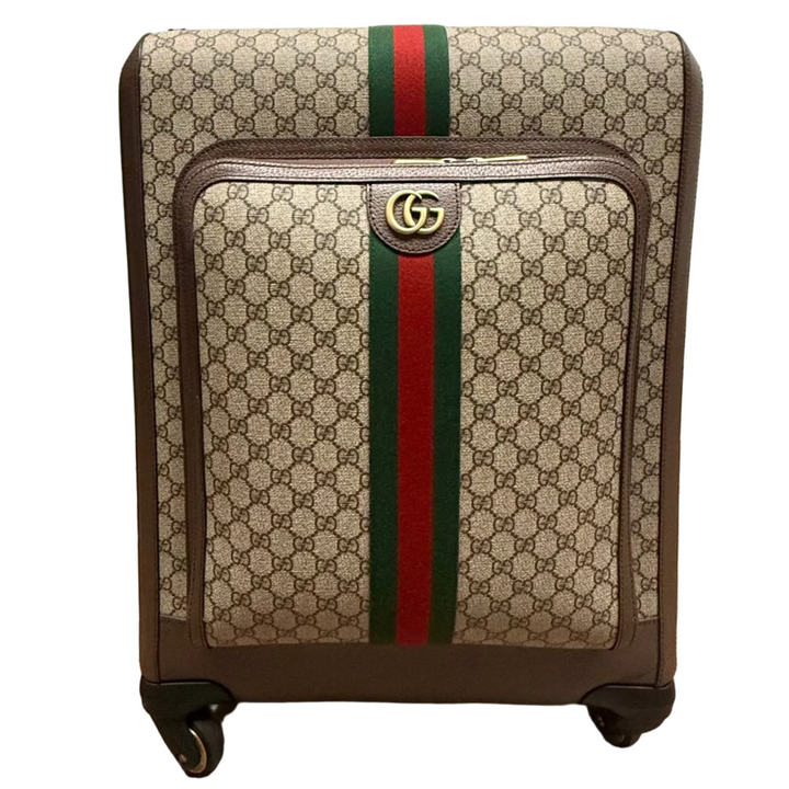 Ophidia Savoy Medium GG Monogram Trolley Luggage