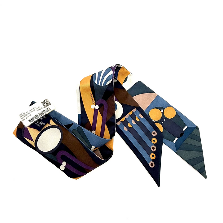 Silk Parade En Fanfare Twilly Scarf