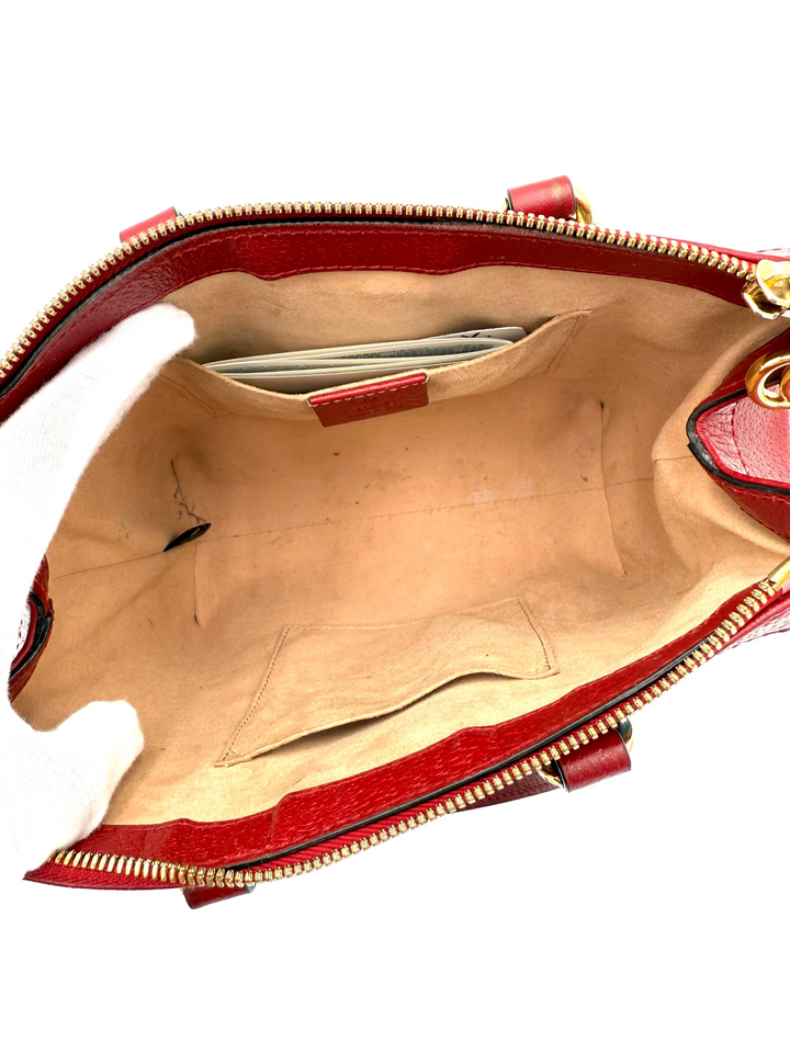 GG Ophidia Supreme Monogram Flora Web Small Tote Bag