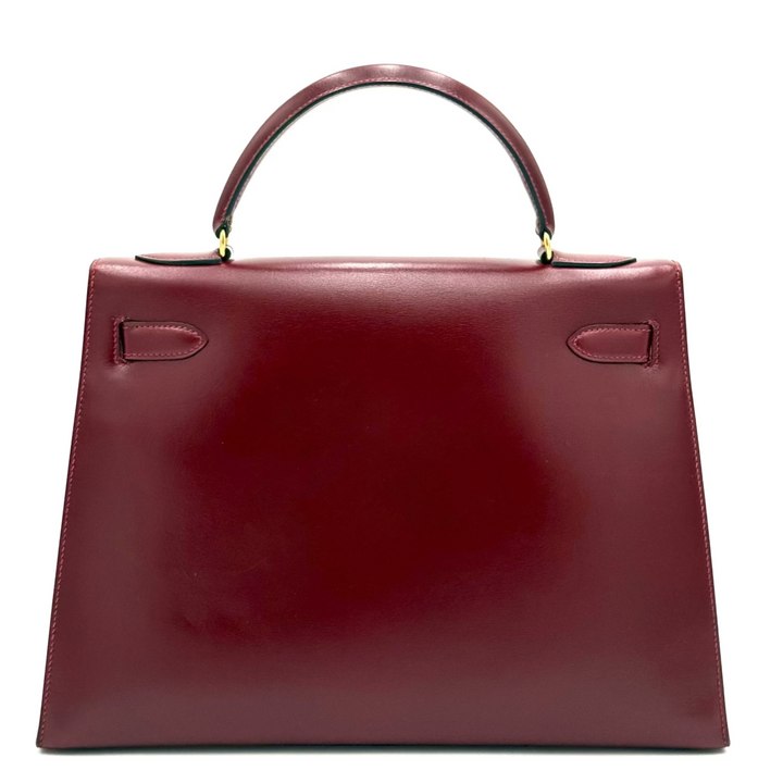 Kelly 32 Sellier Rouge H Leather Bag