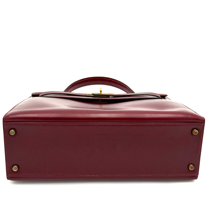 Kelly 32 Sellier Rouge H Leather Bag