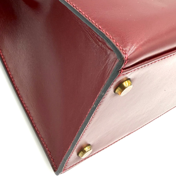 Kelly 32 Sellier Rouge H Leather Bag