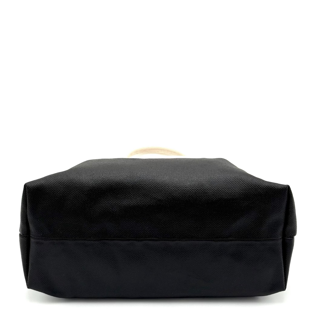 Embossed Detail Canvas Tote Bag