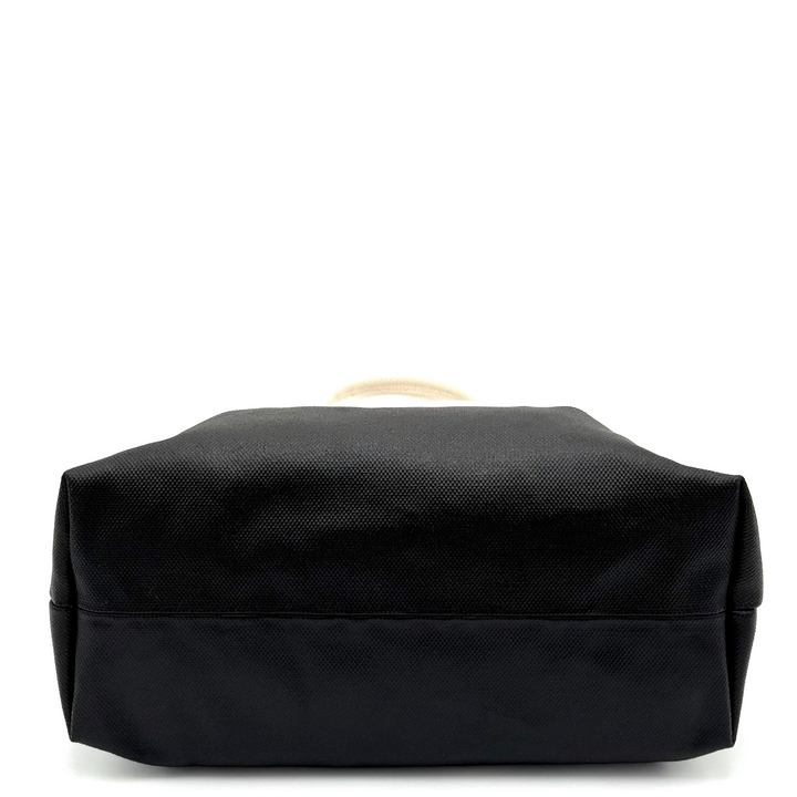 Embossed Detail Canvas Tote Bag