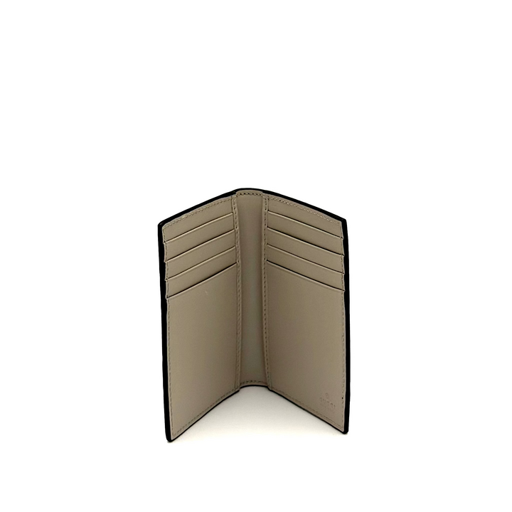 Metallic Bifold Leather Cardholder