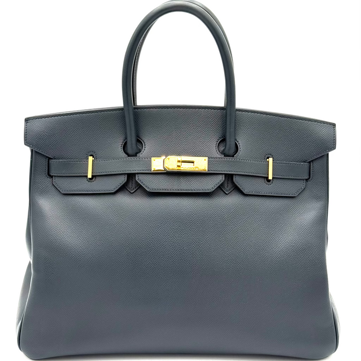 Birkin 35 Indigo Epsom Leather Bag