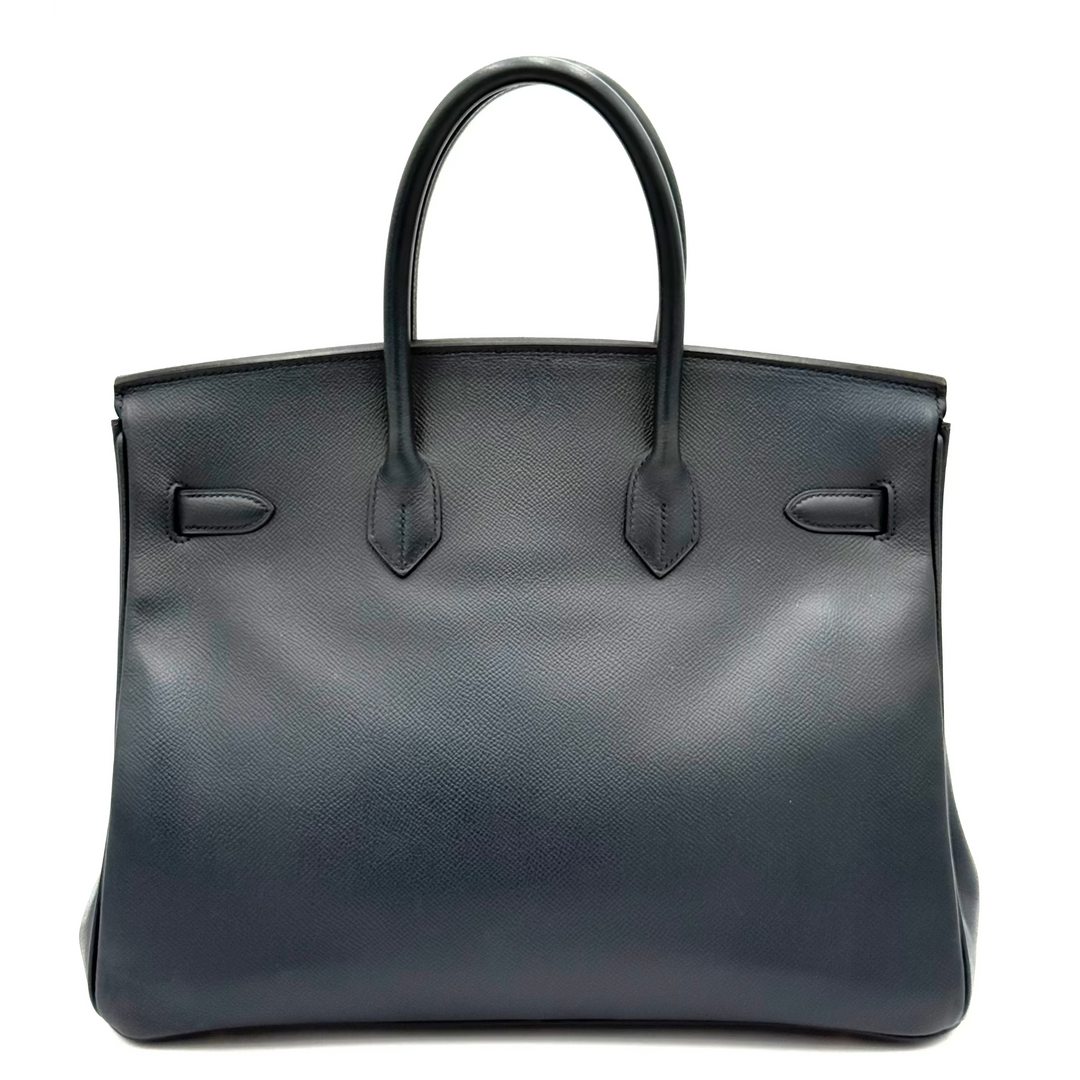 Birkin 35 Indigo Epsom Leather Bag