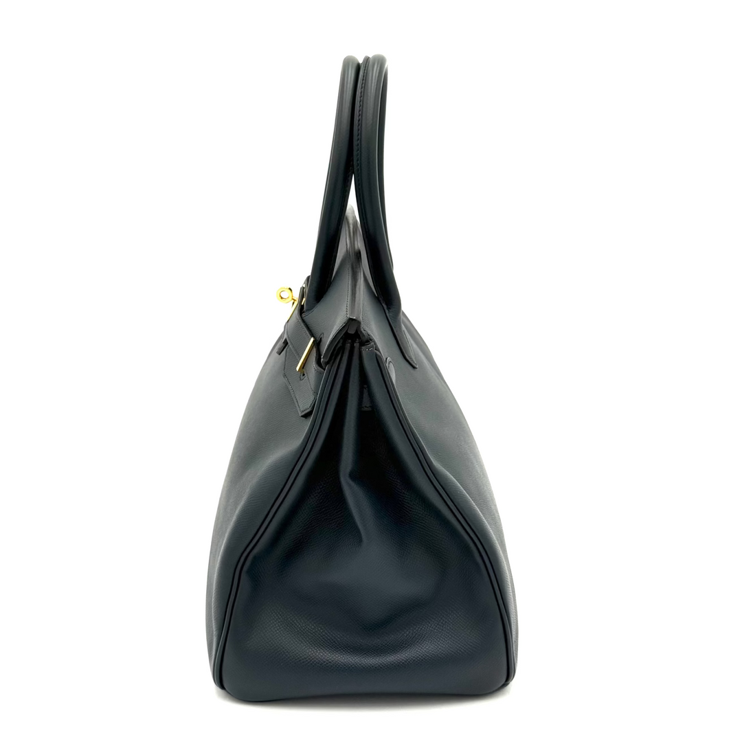 Birkin 35 Indigo Epsom Leather Bag