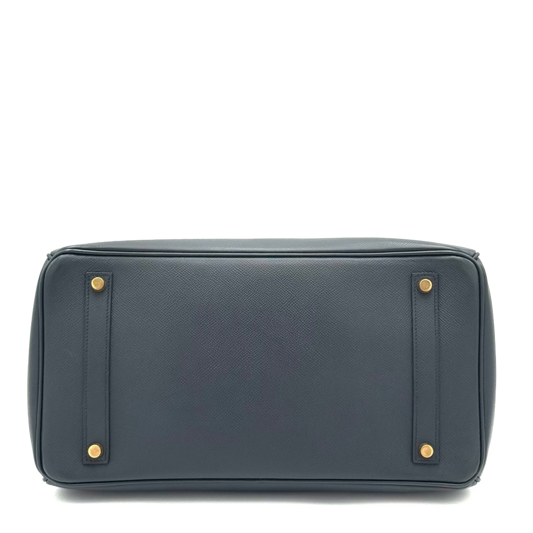 Birkin 35 Indigo Epsom Leather Bag