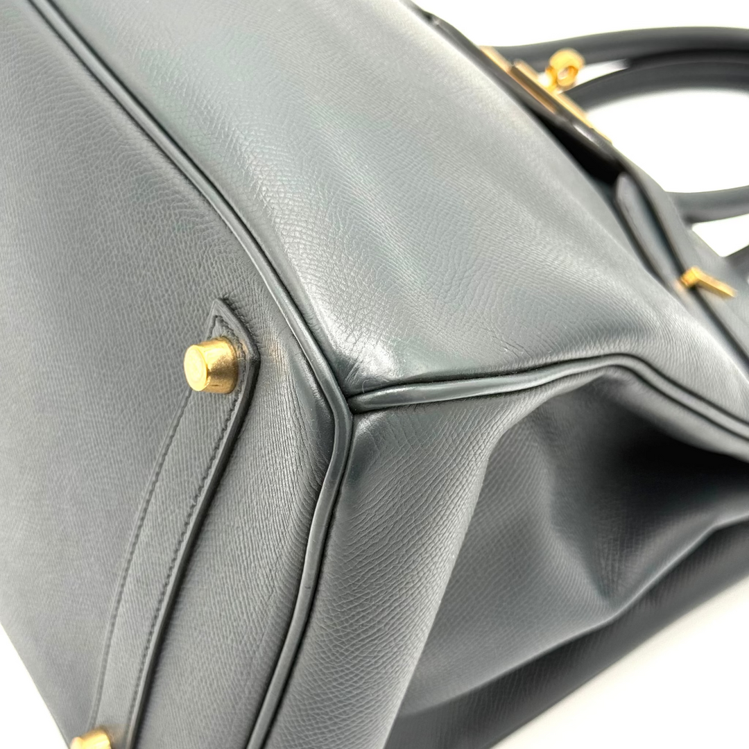 Birkin 35 Indigo Epsom Leather Bag