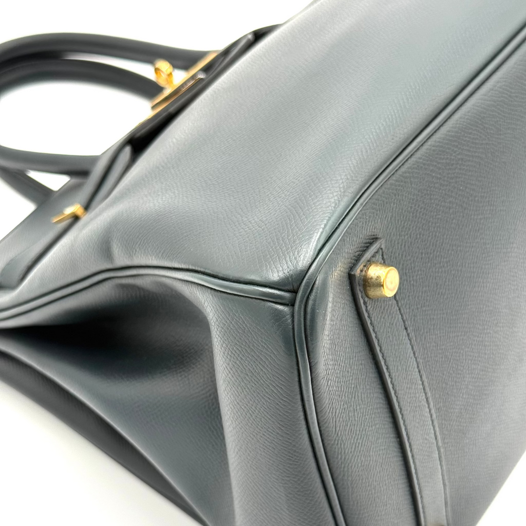 Birkin 35 Indigo Epsom Leather Bag