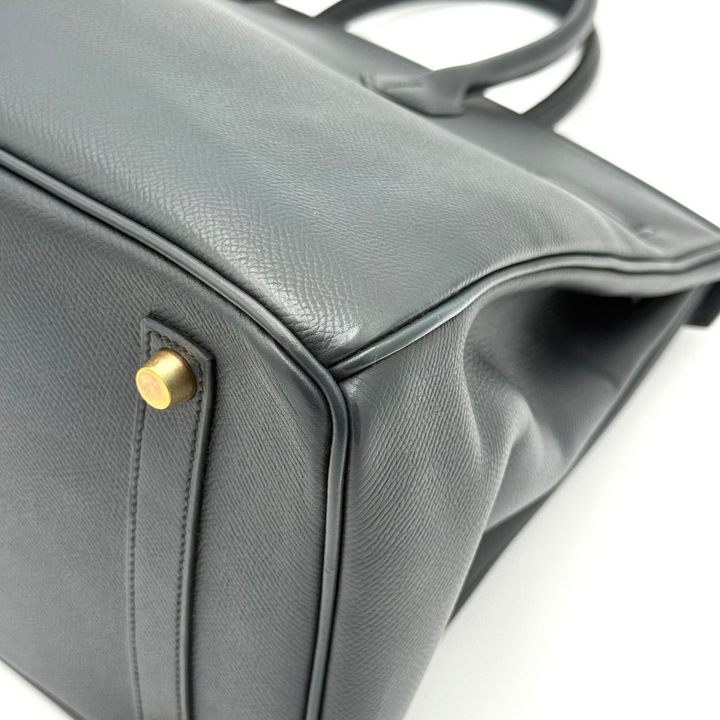 Birkin 35 Indigo Epsom Leather Bag