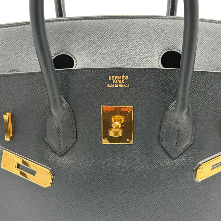 Birkin 35 Indigo Epsom Leather Bag