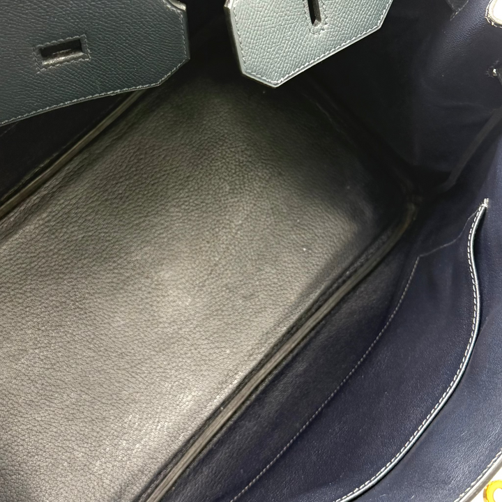 Birkin 35 Indigo Epsom Leather Bag
