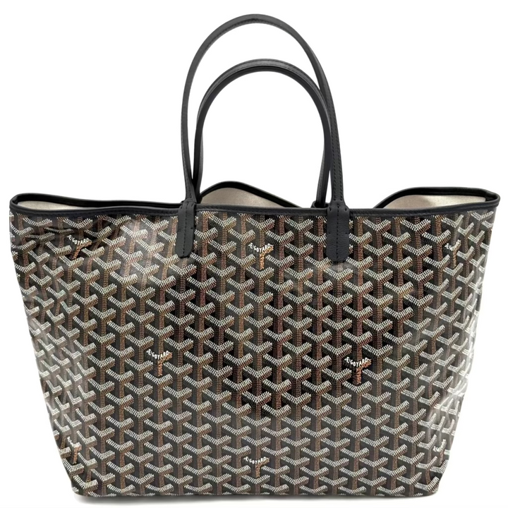 Black Monogram Saint Louis Tote with Pouch