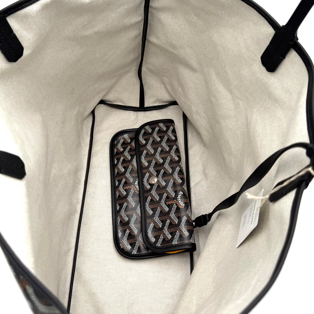 Black Monogram Saint Louis Tote with Pouch