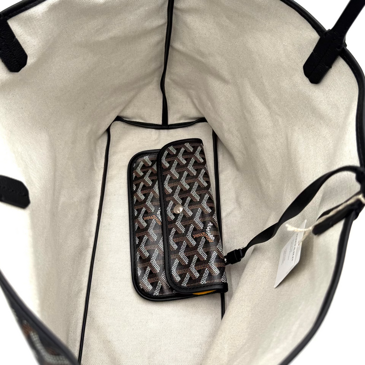 Black Monogram Saint Louis Tote with Pouch