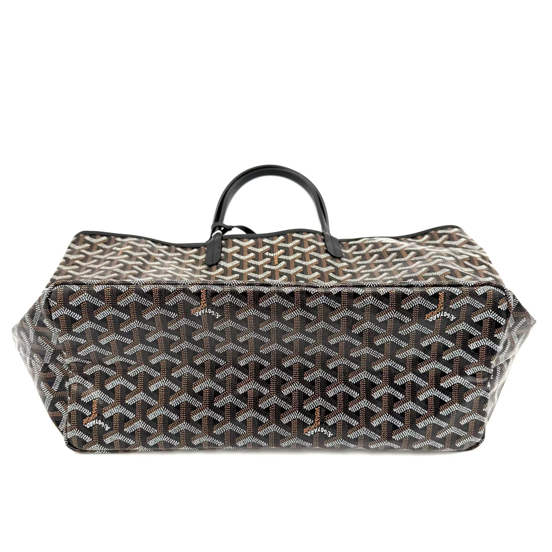 Black Monogram Saint Louis Tote with Pouch