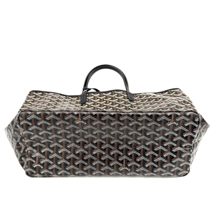 Black Monogram Saint Louis Tote with Pouch