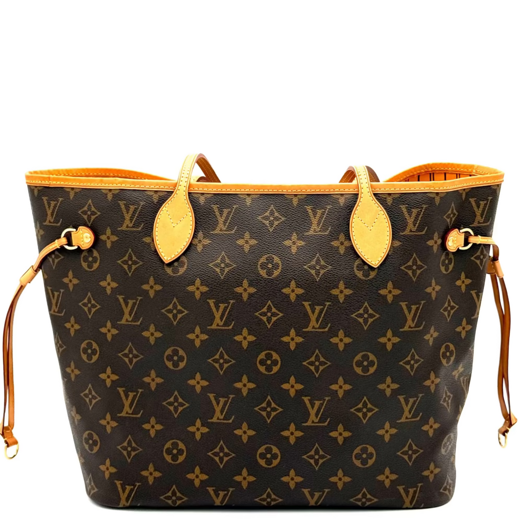 Monogram Neverfull MM with Pouch & Mimosa Interior
