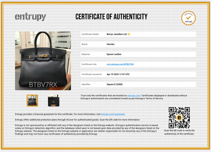 Birkin 35 Indigo Epsom Leather Bag