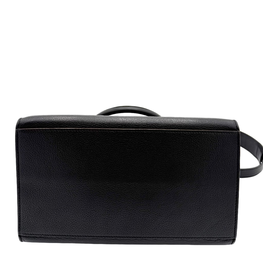 Trapeze Medium Calfskin Leather and Suede Bag