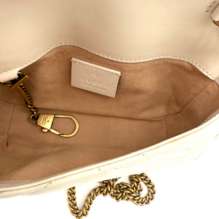 GG Marmont Super Mini Matelassé Leather Bag