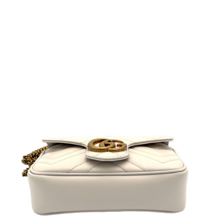GG Marmont Super Mini Matelassé Leather Bag