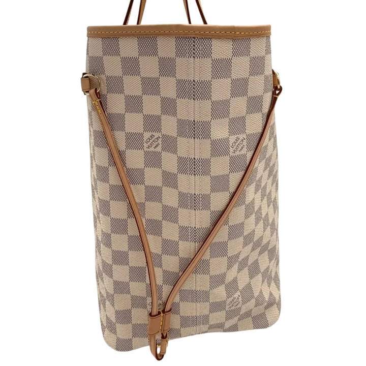 Neverfull GM Damier Azur Canvas Tote Bag with Pouch