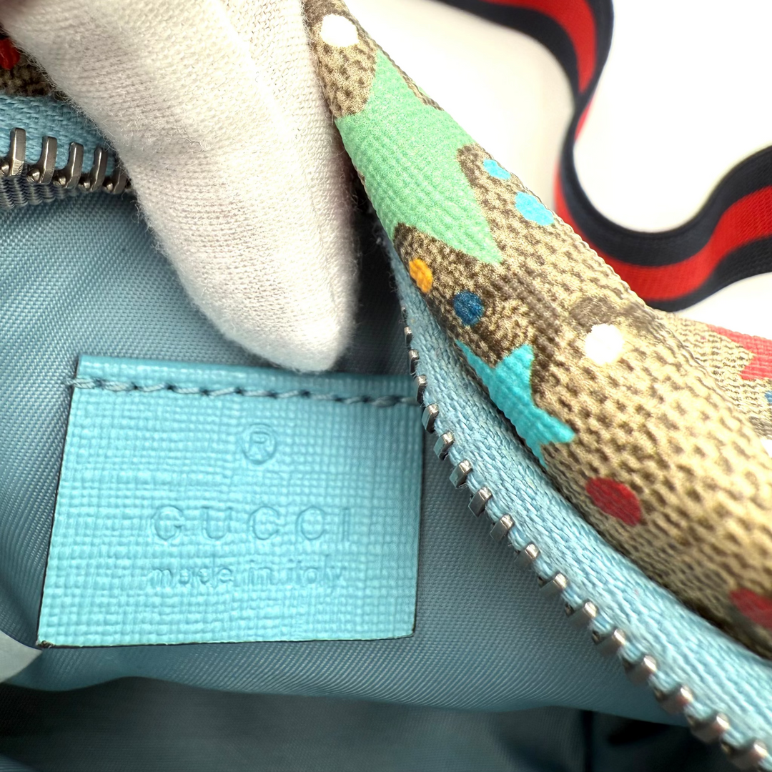 GG Star Print Supreme Monogram Canvas Children's Belt Bag