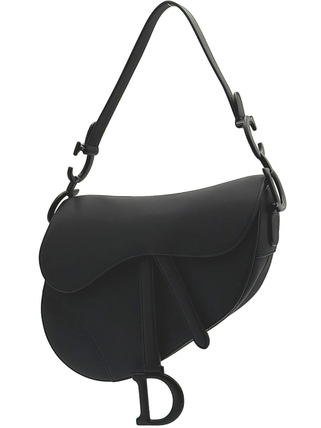 Saddle with Strap Calfskin Leather Bag