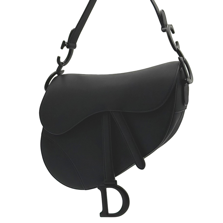 Saddle with Strap Calfskin Leather Bag