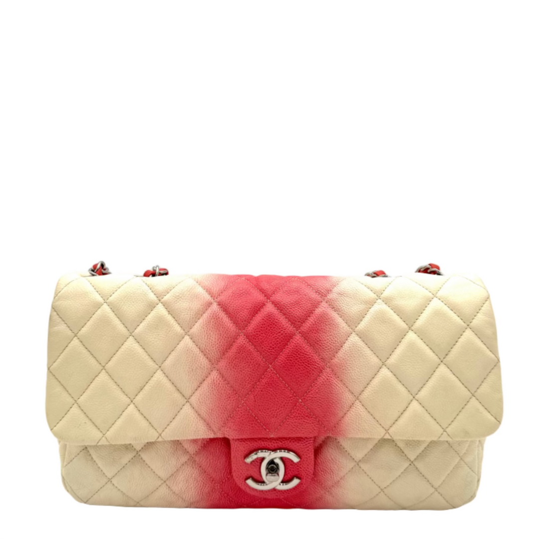 Ombre Jumbo Caviar Quilted Single Flap