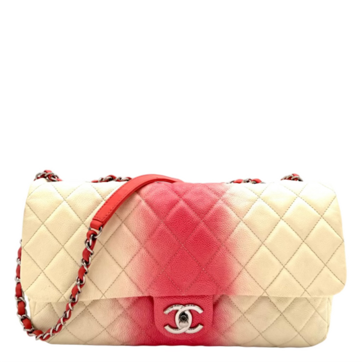 Ombre Jumbo Caviar Quilted Single Flap