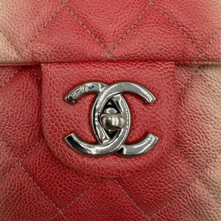 Ombre Jumbo Caviar Quilted Single Flap